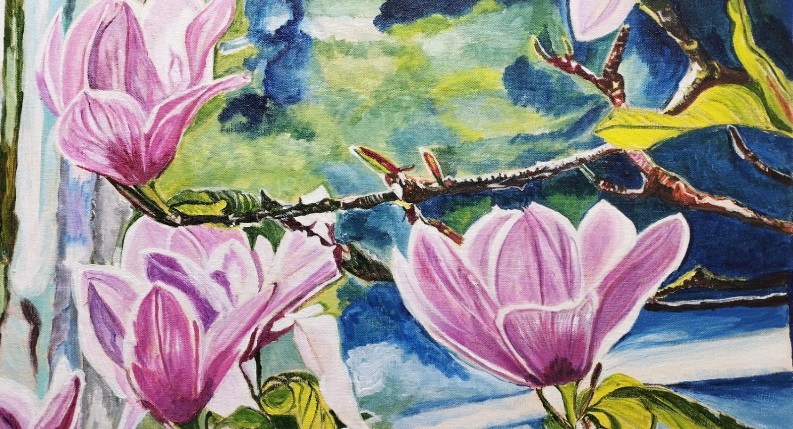 Painting magnolias is magical way of using art as therapy
